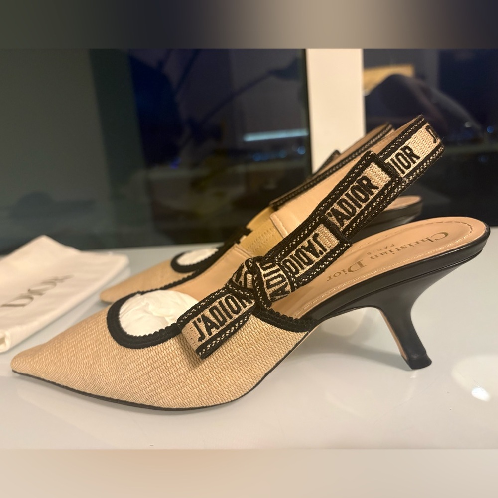 Dior Beige and Black Pumps